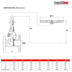 dimension dn80 à 300 Vanne à opercule caoutchouc PN10-16 F5 FAH