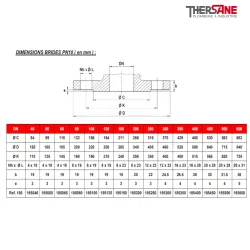 Dimension brides pn10 Vanne à opercule caoutchouc PN10-16 F5 FAH