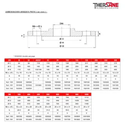dimension  bride pn10 Vanne à opercule caoutchouc PN10/16 F4 FSH