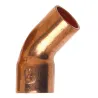 Coude grand rayon 45° cuivre MF mâle - femelle à souder