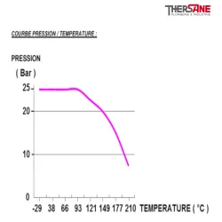 pression vanne à papillon double excentration inox PN25