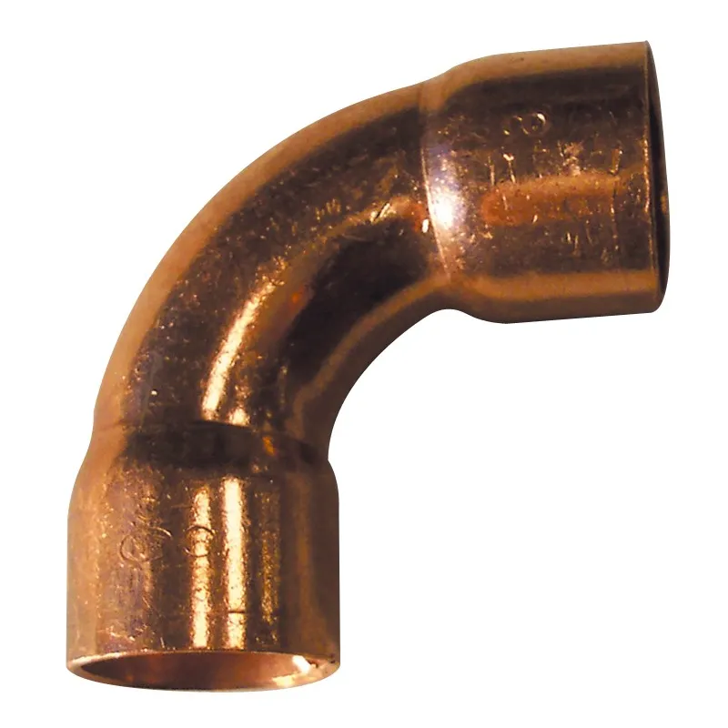 Coude grand rayon 90° cuivre FF femelle - femelle à souder 5002a