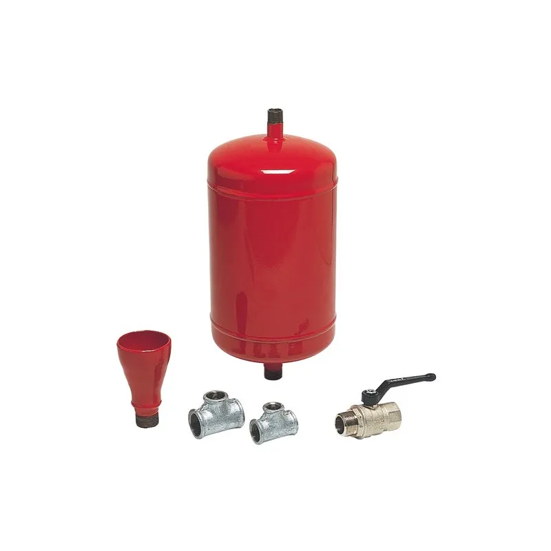 Bouteille injection complète avec entonnoir, vanne et Tés