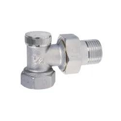 Coude de réglage laiton nickelé gamme "A" sans joint sur la douille