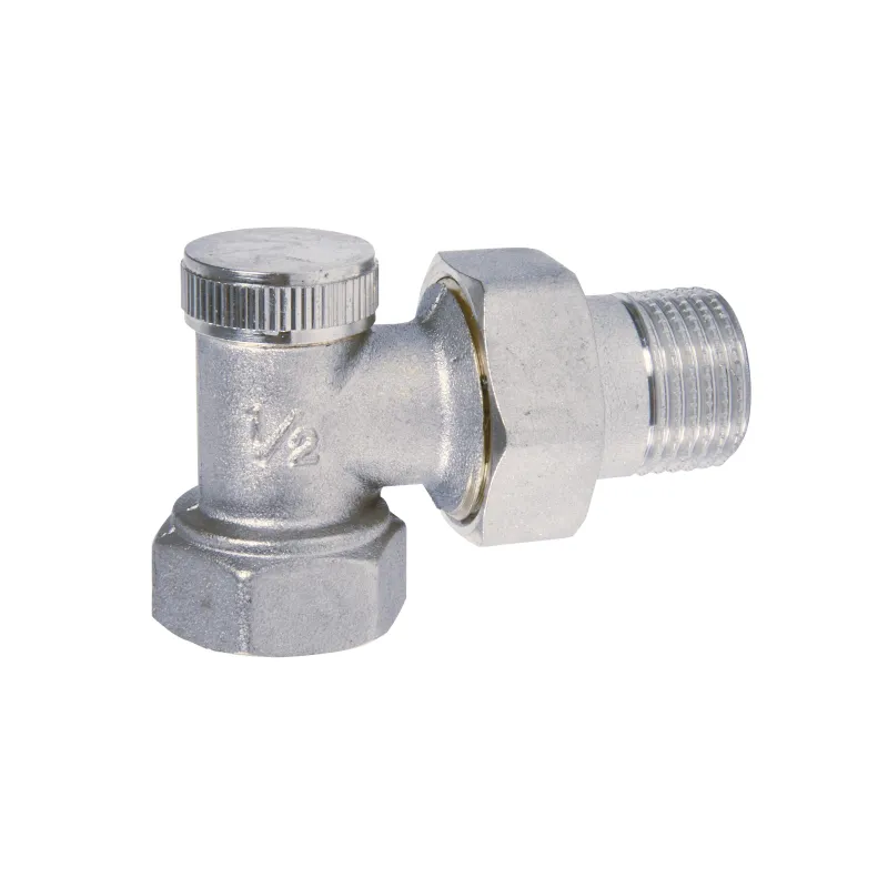 Coude de réglage laiton nickelé gamme "A" sans joint sur la douille