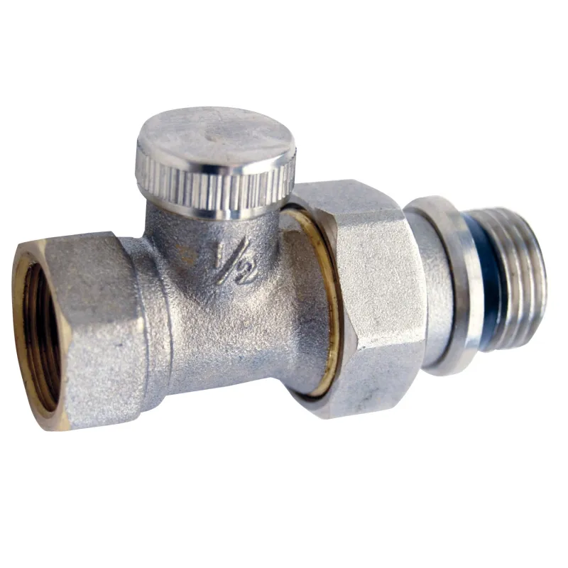 Té de réglage chromé gamme "A" avec joint sur la douille