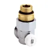 Vanne droite équerre en H pour radiateur robinetterie intégrée  1/2" et 3/4"