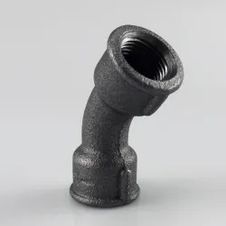 Raccord fonte malléable fileté courbe 45° femelle