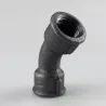 Raccord fonte malléable fileté courbe 45° femelle