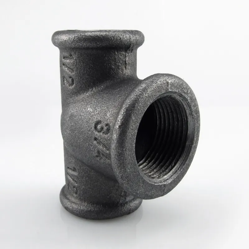 Raccord fonte malléable fileté Té réduit femelle