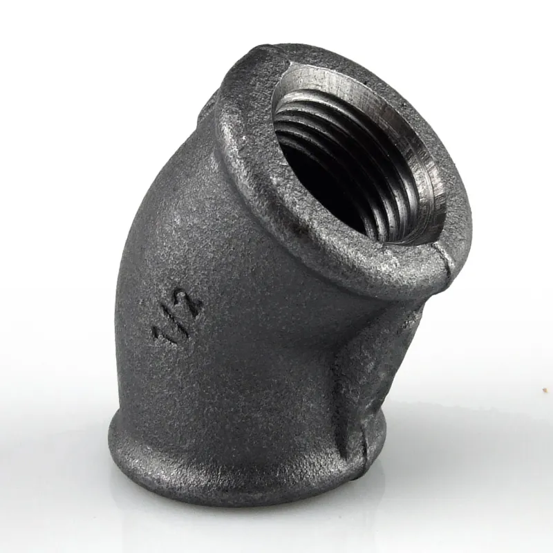 Raccord fonte malléable fileté Coude 45° femelle