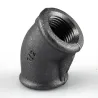 Raccord fonte malléable fileté Coude 45° femelle