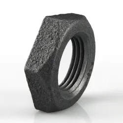 Raccord fonte malléable fileté Contre-Écrous évidé