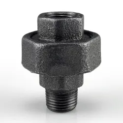 Raccord fonte malléable fileté Manchon union mâle et femelle à joint plat