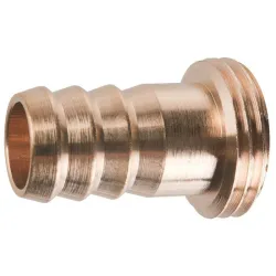 Demi raccord d'arrosage mâle cannelé