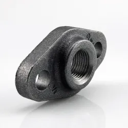 Raccord fileté Bride ovale avec trous en fonte malléable