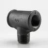 Raccord fonte malléable fileté Té femelle avec embranchement Mâle