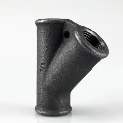Raccord fonte malléable fileté Té femelle 45°