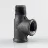 Raccord fonte malléable fileté Té femelle avec une sortie Mâle