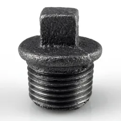 Raccord fonte malléable fileté Bouchon mâle avec bourrelet