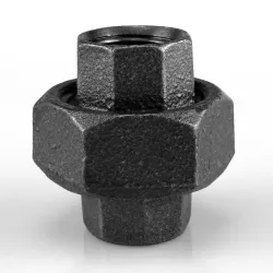 Raccord fonte malléable fileté Manchons union femelle à joint plat