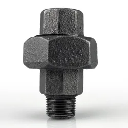 Raccord fonte malléable fileté Manchon union mâle et femelle à joint conique