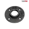 Bride ronde taraudée avec trou de fixation fonte malléable