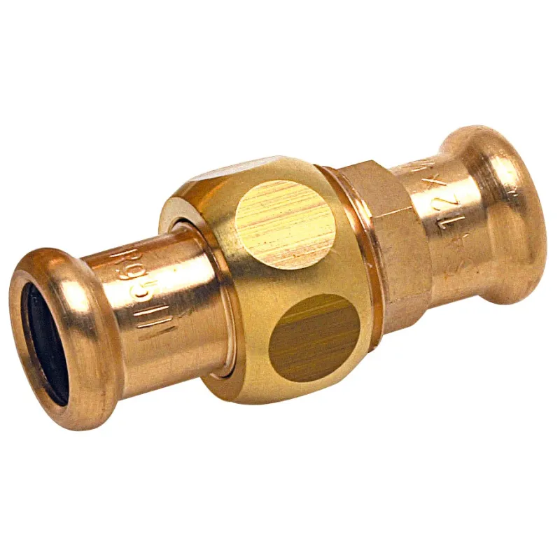 Raccord union à sertir 8330 à joint plat