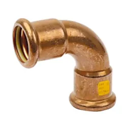 Raccords coude 90° cuivre à sertir femelle femelle spécial gaz et GPL