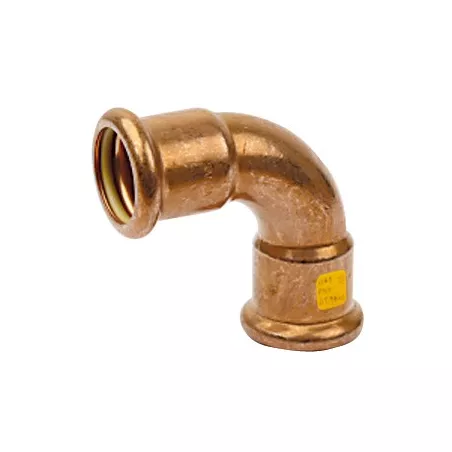 Raccords coude 90° cuivre à sertir femelle femelle spécial gaz et GPL