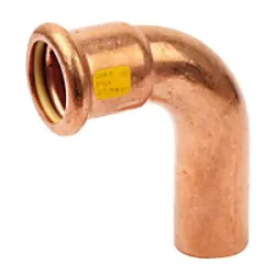 Raccord coude 90° cuivre à sertir mâle femelle spécial gaz et GPL