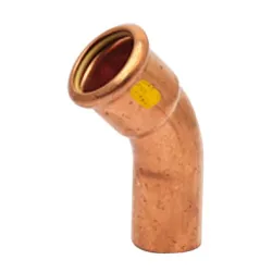 Raccord coude 45° cuivre à sertir femelle mâle spécial gaz et GPL