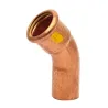 Raccord coude 45° cuivre à sertir femelle mâle spécial gaz et GPL