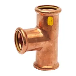Raccord Té égal cuivre à sertir femelle spécial gaz et GPL
