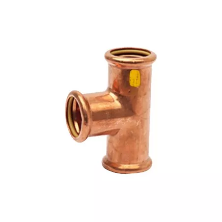 Raccord Té égal cuivre à sertir femelle spécial gaz et GPL
