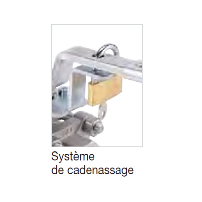 Systéme de cadenassage série ADLER du DN 8 au DN 200