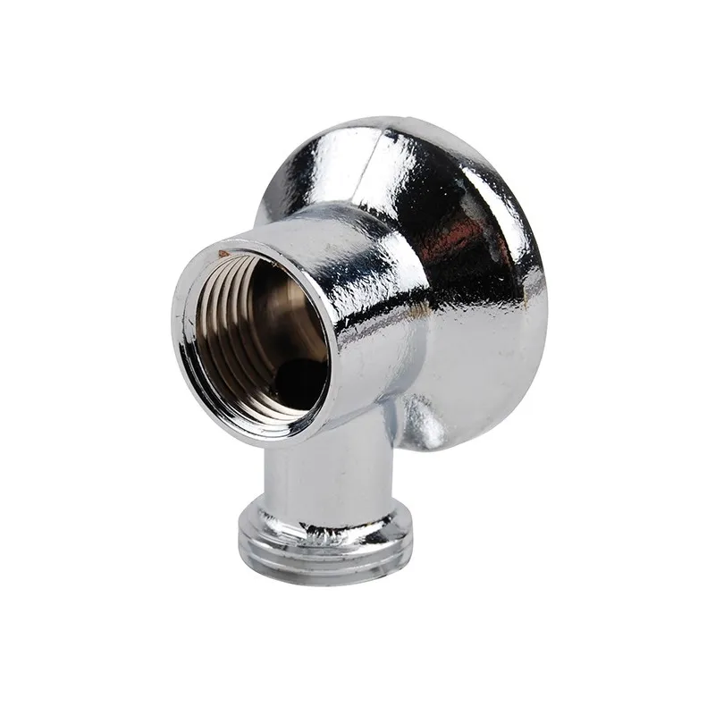 Raccord applique murale chromée