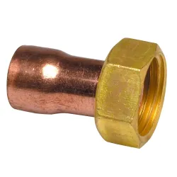 Raccord droit 2 pièces à souder/visser 359 GCL douille cuivre
