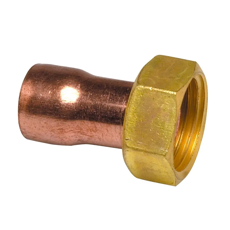 Raccord droit 2 pièces à souder/visser 359 GCL douille cuivre