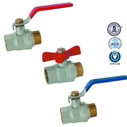 Brass ball valve, part number + male - female