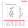 vanne à papillon 1123 ROBINETS A COMMANDE PAR LEVIER DN 32-40 - 300 