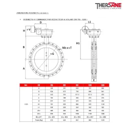 ROBINETS A COMMANDE PAR REDUCTEUR A VOLANT DN 700 - 1200 1123