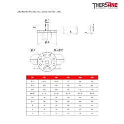 DIMENSIONS PLATINE ISO ( en mm ) DN 700 – 1200 1123