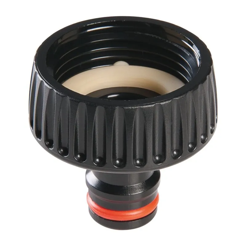 Nez de robinet double laiton chromé CLABER® Quick-Clic System Femelle 3/4"