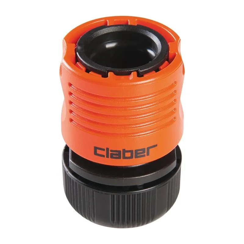 Nez de robinet double laiton chromé CLABER® Quick-Clic System Femelle 3/4"