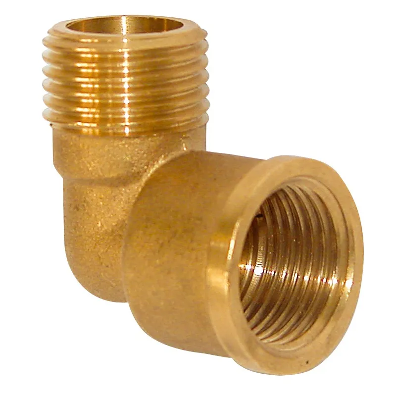 Raccord coude 92 G compact laiton à visser Mâle Femelle