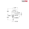 Dimension mitigeur chromé bain douche monotrou THEWA MAA32
