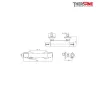Dimension mitigeur douche thermostatique chromé THEWA THU50