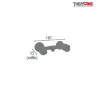Dimension mitigeur chromé douche THEWA AKV200