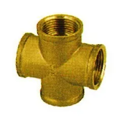 Raccord Croix laiton à visser Femelle